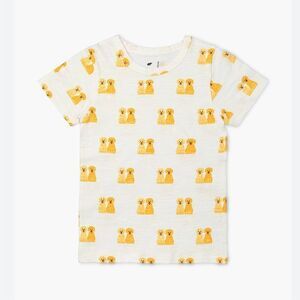 Monica & Andy boys size 6-7 year Labrador puppy dog 100% organic cotton t-shirt